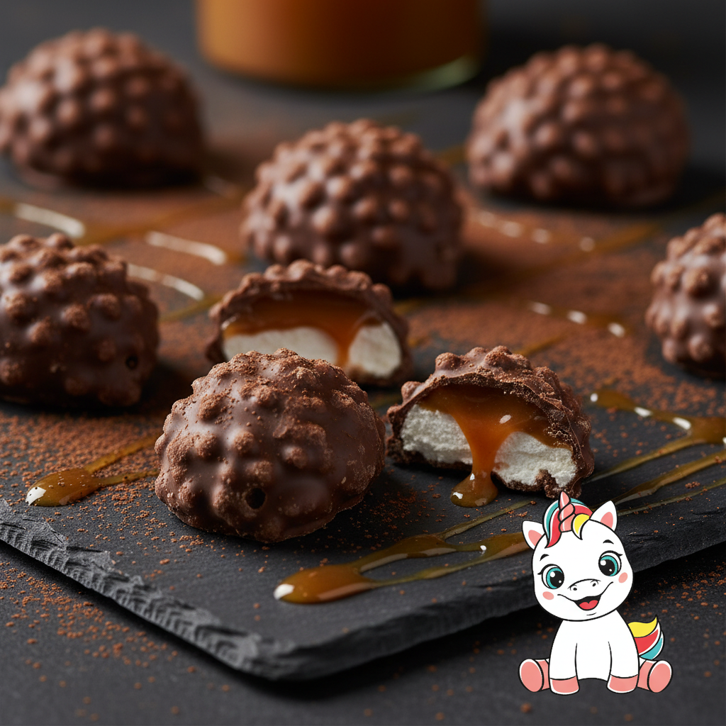 Les hérissons chocolat caramel sont de délicieuses petites douceurs gourmandes, à la fois croquantes et fondantes. Leur cœur généreux au caramel apporte une douceur onctueuse, délicatement enveloppée d’un savoureux chocolat. Leur texture offre un agréable contraste entre le croquant de l’enrobage et le fondant du caramel, pour une expérience pleine de gourmandise. Parfaits pour accompagner un café, un goûter ou simplement pour s’accorder une petite pause sucrée, ces hérissons séduisent les amateurs de choco