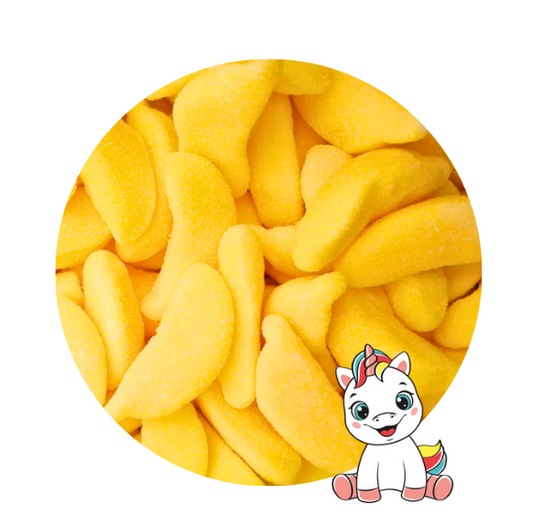 Découvrez les Bananes Haribo La Licorne Gourmande, une confiserie moelleuse à la forme de banane, idéale pour ajouter une touche fruitée et colorée à vos moments gourmands. Son goût doux et sa texture tendre séduiront les amateurs de bonbons, petits comme grands. Une douceur originale à déguster seule ou à intégrer dans vos assortiments de confiseries.