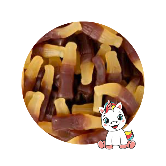 Bouteilles de cola lisse Halal 100g