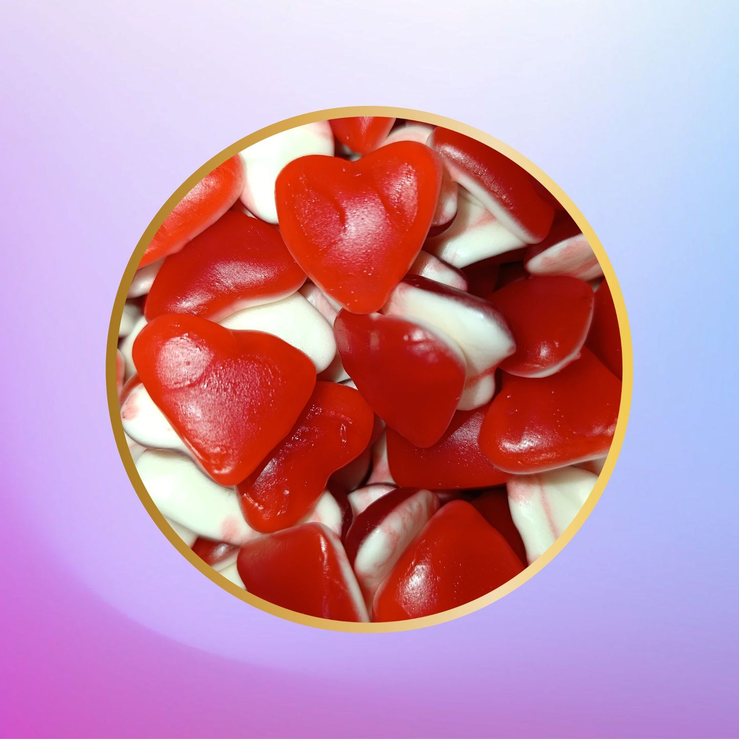 Coeur rouge lisse 100g