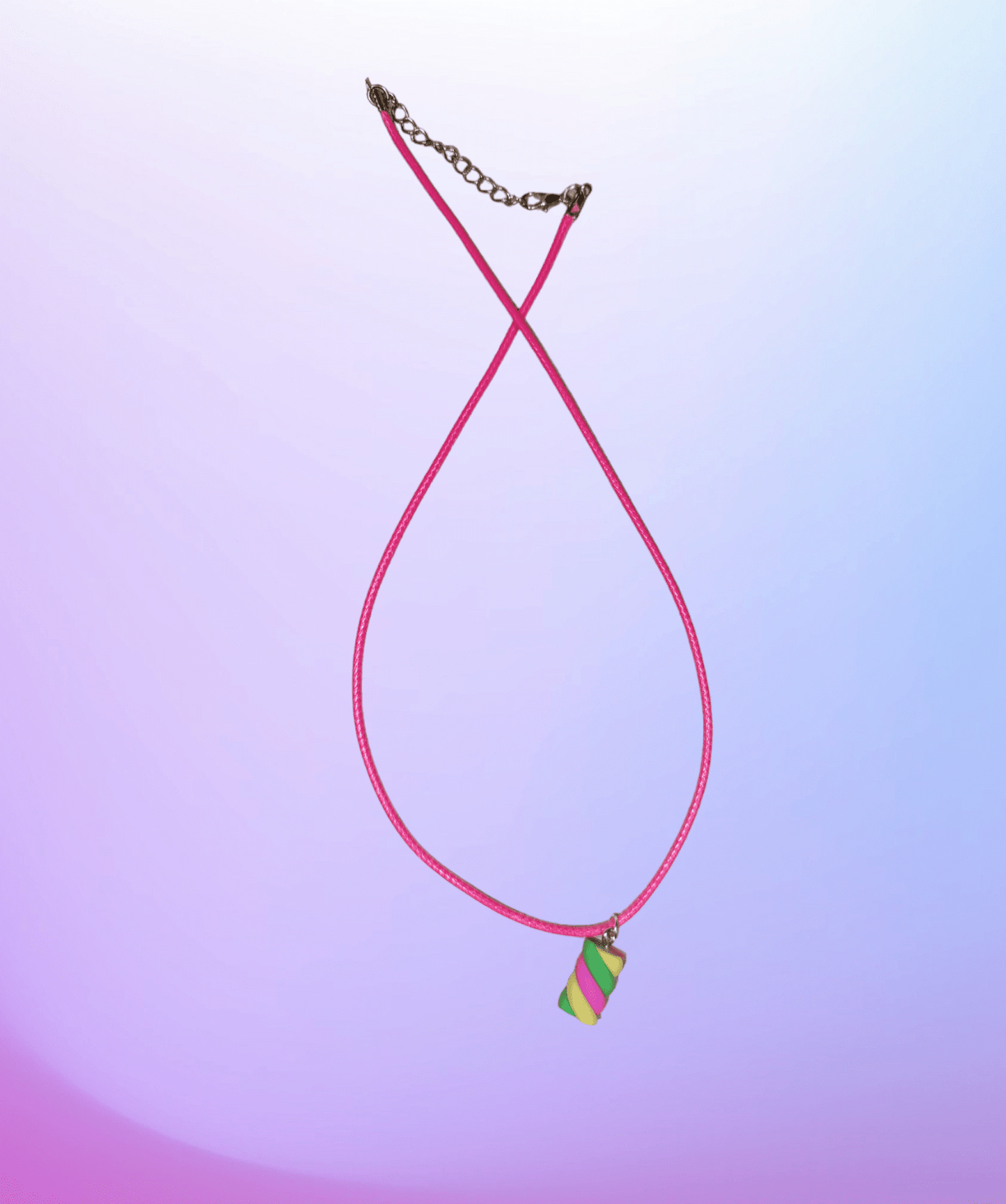 Collier guimauve rose(x1)