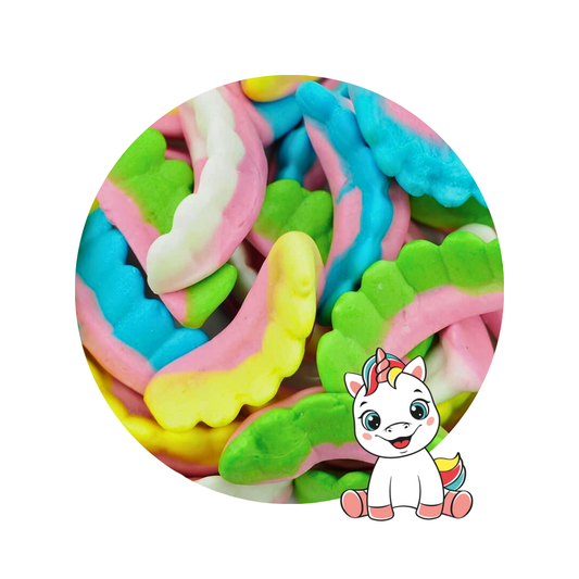 Dentiers mousse multicolores Fini 100g