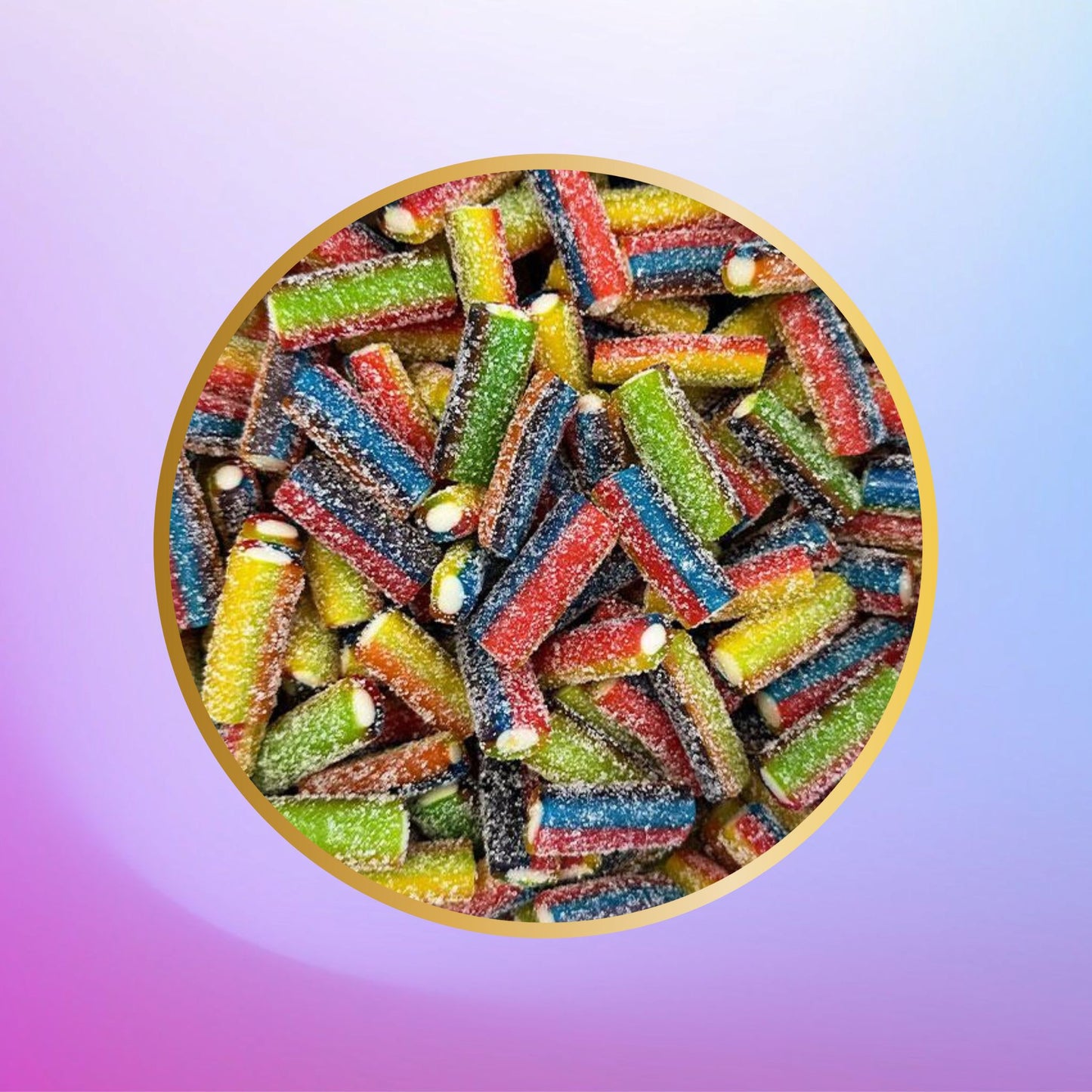 Mini câble multi couleurs sucré 100g