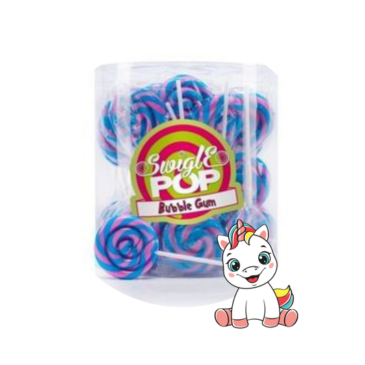 Mini sucette Swigle pop Bubble gum (x1)