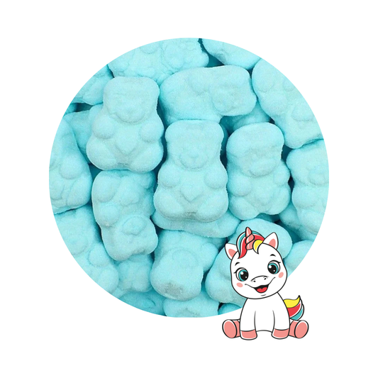 Oursons bleu marshmallow (Lot de 10)