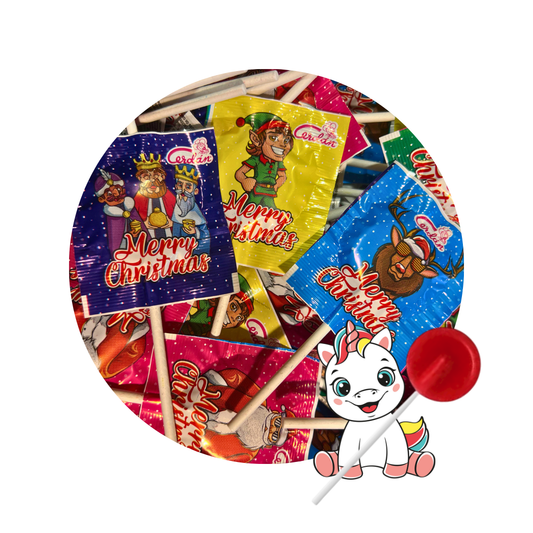 Sucette Christmas Cerise (x1)