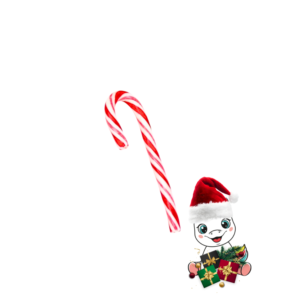 Sucre d'orge rouge et blanc (x1)