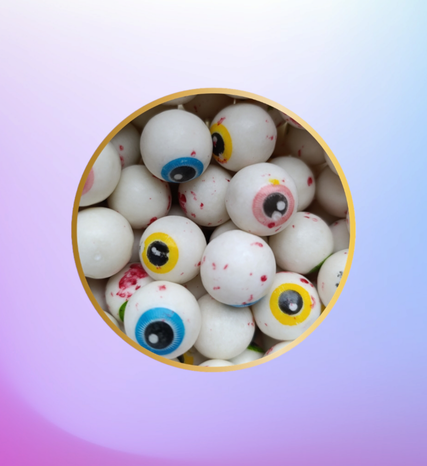 Terror Eyes gum fraise lot de 10