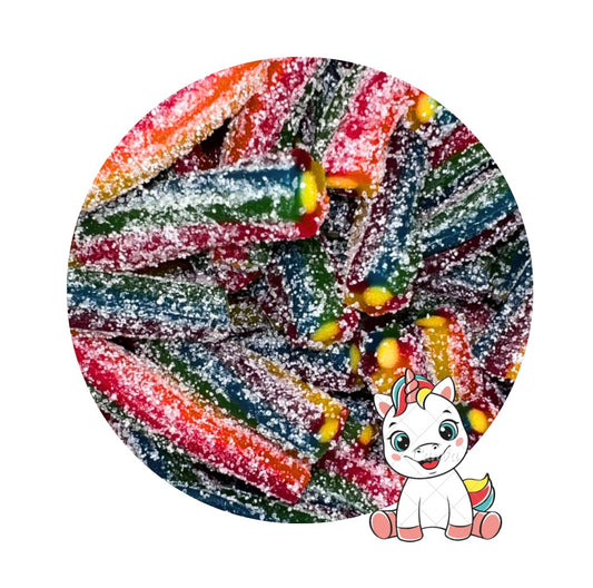 Découvrez nos délicieux bonbons torsadés fourrés, reconnaissables à leur jolie forme torsadée et à leur cœur fondant. Une gourmandise généreuse qui associe une texture tendre à un savoureux fourrage, pour un plaisir aussi gourmand qu’original. Parfaits pour une pause sucrée, un assortiment de bonbons ou simplement pour se faire plaisir !