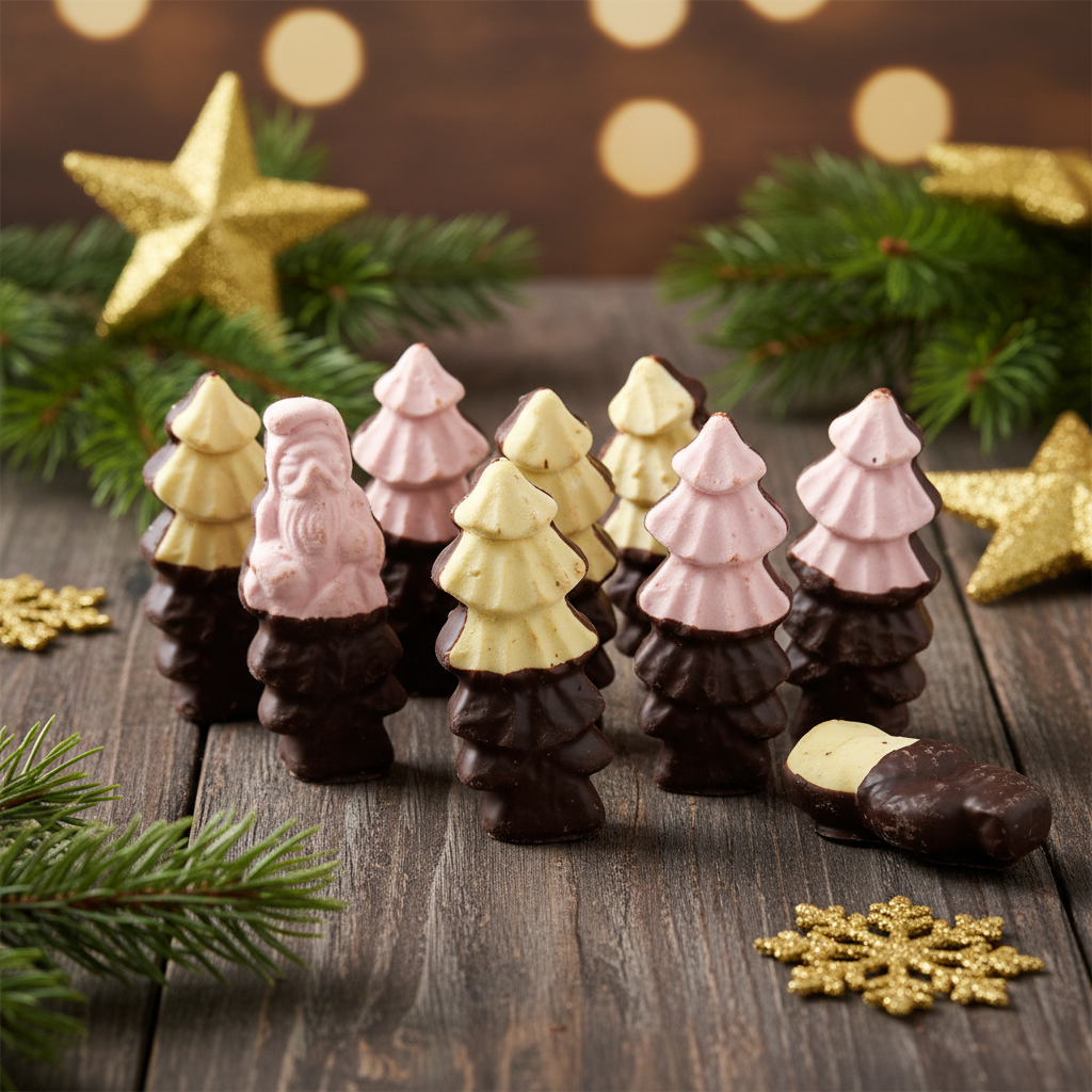 Plongez dans la magie des fêtes avec nos guimauves de Noël enrobées de chocolat au lait, une gourmandise irrésistible qui ravira petits et grands. Leur cœur de guimauve tendre et moelleux s’allie parfaitement à la douceur onctueuse d’un chocolat au lait fondant, pour une expérience délicieusement réconfortante.