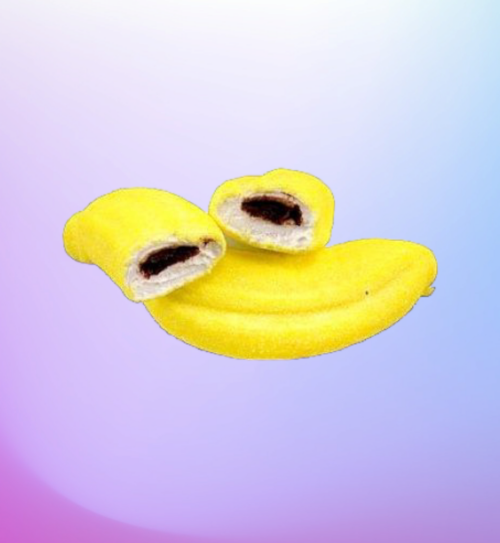 Banane fourrée au chocolat